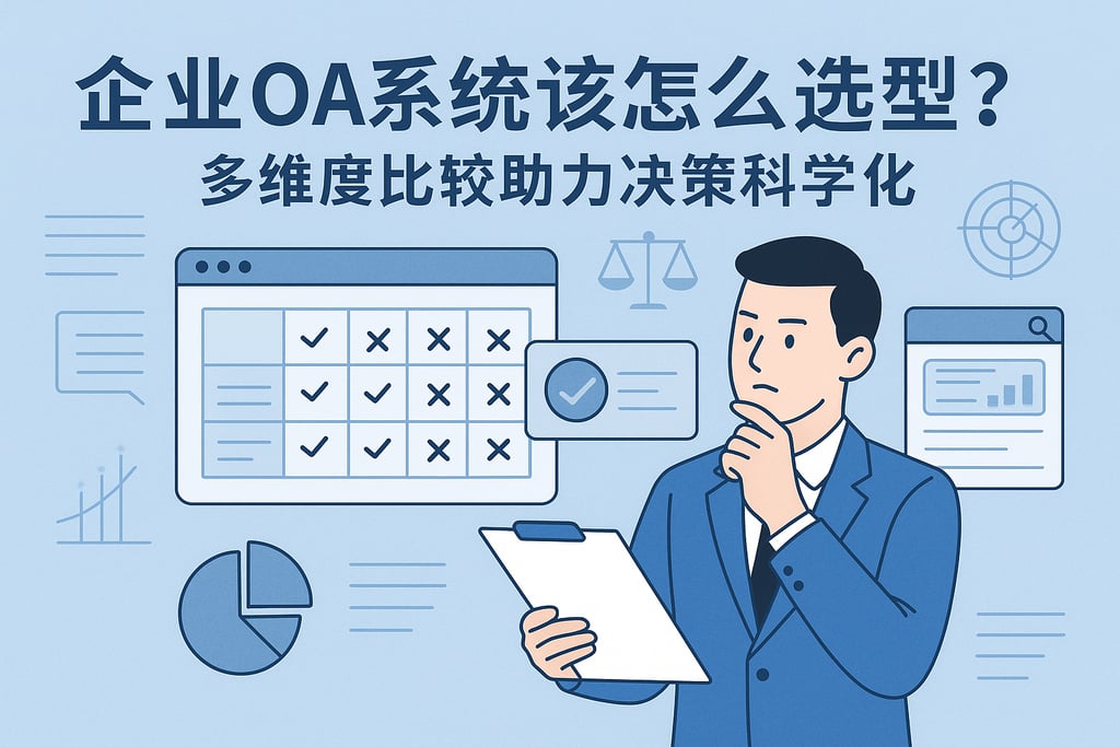企业OA系统该怎么选型？多维度比较助力决策科学化"